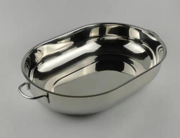 304 stainless steel dinner plate/tray/fruit tray with handle