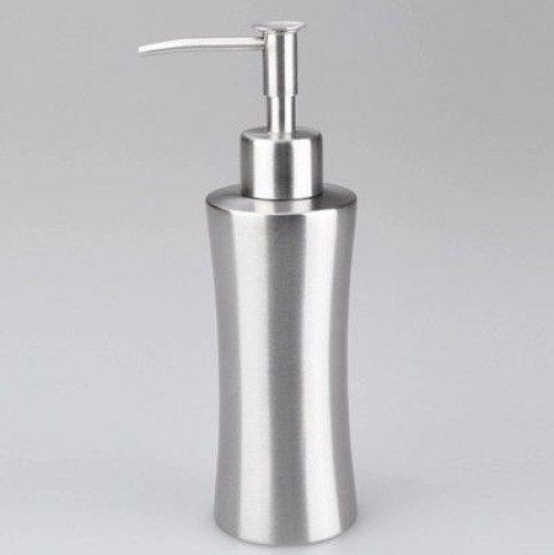 Stainless Steel Bathroom Supplies Set (Toilet Brush, Soap Bottle, Toothbrush Cup, Mouth Cup).
