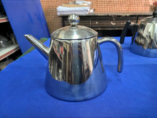 1.5L Stainless Steel Teapot, Thicker Water Kettle with Filter, Silver Teapot for Induction Cooker