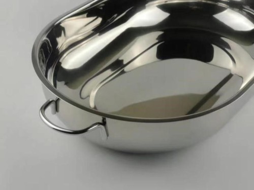 304 stainless steel dinner plate/tray/fruit tray with handle